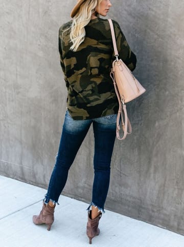 Sweter w kolorze khaki