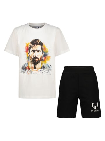 2-delige outfit wit/zwart