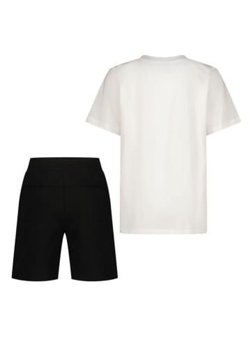 2-delige outfit wit/zwart