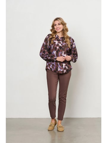 Bluse "Avin" in Braun/ Lila