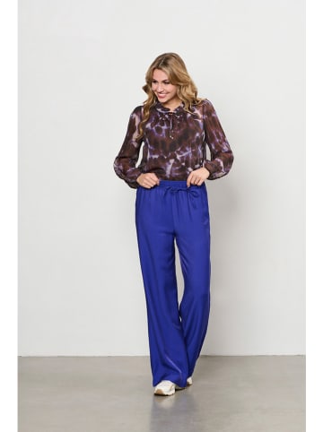 Blouse "Andrea" bruin/paars