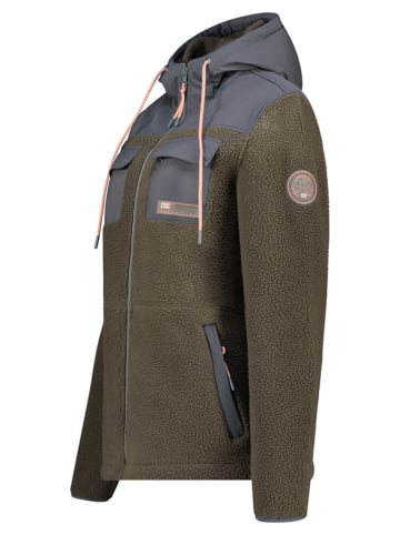 Fleece vest "Toulouse" kaki/antraciet
