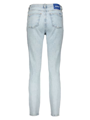 Dżinsy - Skinny fit - w kolorze błękitnym