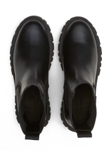 Leder-Chelsea-Boots "Christel" in Schwarz