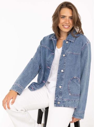 Jeansjacke "Herz" in Blau