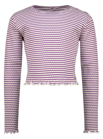 Longsleeve "Tessy" paars/wit