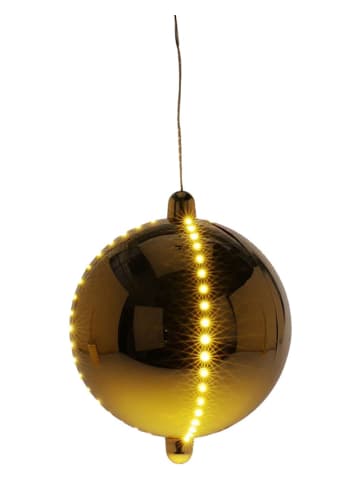 LED-Christbaumkugel in Gold - Ø 15 cm