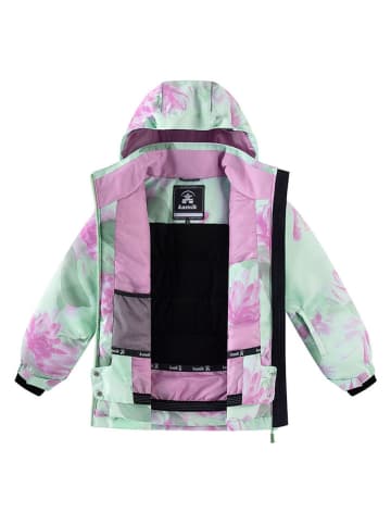 Winterjacke "Cybele" in Grün/ Rosa