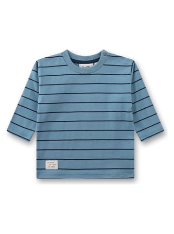 Shirt blauw/zwart