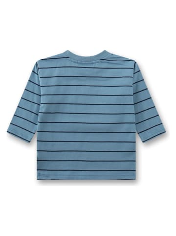 Shirt blauw/zwart