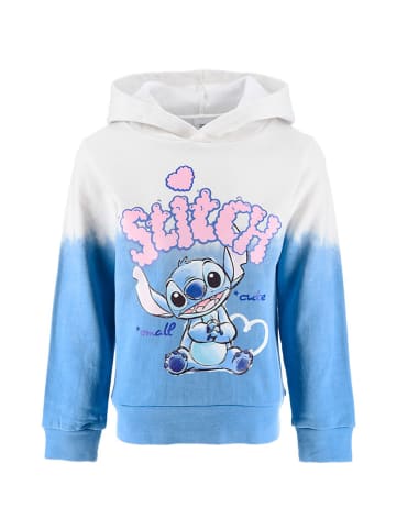Hoodie "Lilo & Stitch" in Blau/ Weiß