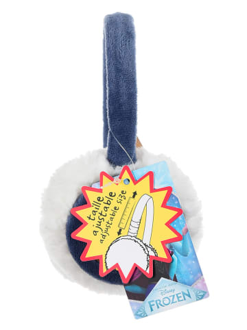Oorwarmer "Frozen" donkerblauw/wit