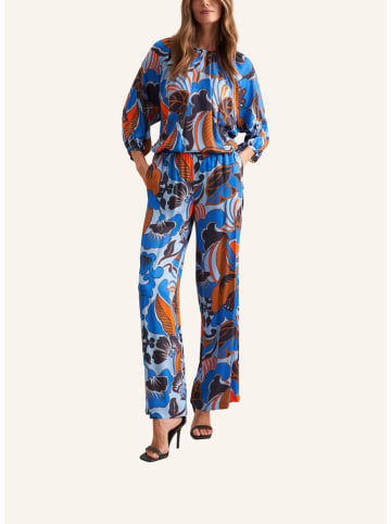 Broek blauw/oranje