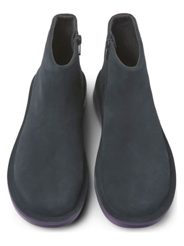 Leder-Ankle-Boots in Schwarz