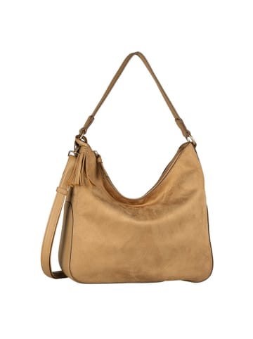 Schultertasche "Anthea" in Camel - (B)32 x (H)30,5 x (T)10 cm