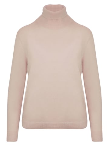 Rollkragenpullover in Rosé