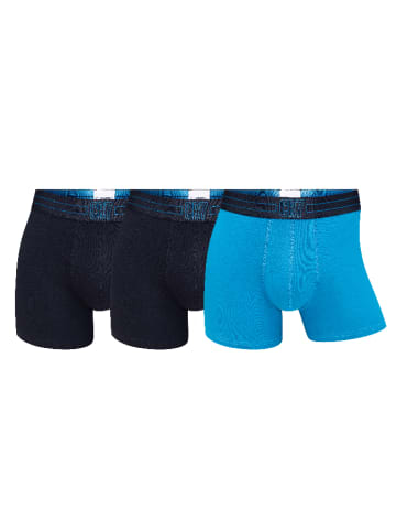 3er-Set: Boxershorts in Blau/ Dunkelblau