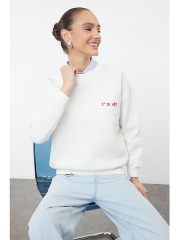 Sweatshirt in Creme