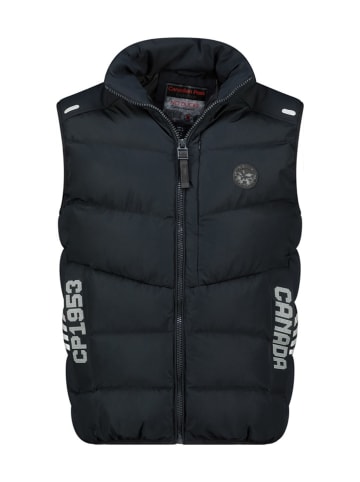 Doorgestikte bodywarmer "Vincenteak" donkerblauw