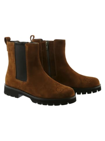 Leder-Boots in Khaki