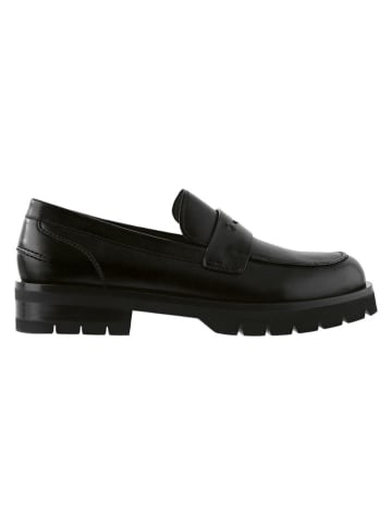 Leren mocassins zwart