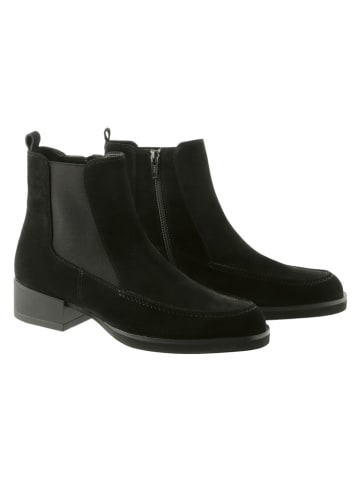 Leder-Boots in Schwarz