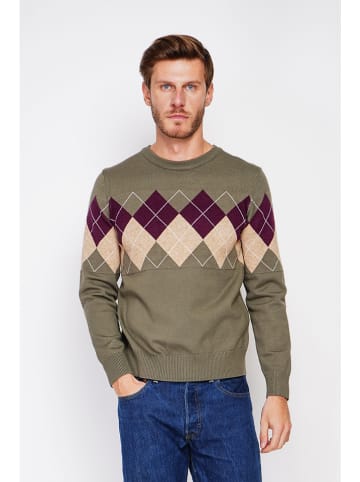 Sweter w kolorze khaki