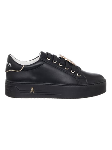 Leren sneakers zwart