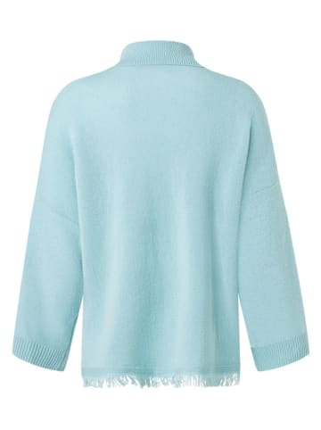 Wollrollkragenpullover in Hellblau