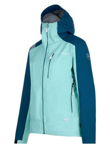 Softshelljas "Alpine Guide" blauw/turquoise
