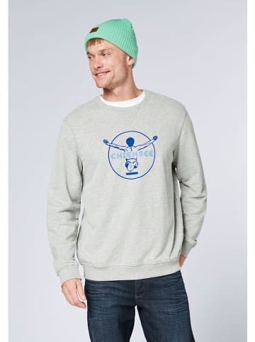 Sweatshirt in Silber
