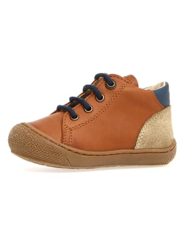 Leren sneakers "Romy" lichtbruin