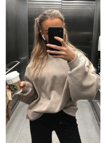 Sweatshirt in Taupe