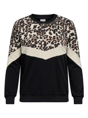 Sweter w kolorze czarno-kremowym