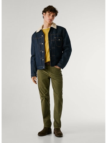 Spodnie sztruksowe - Slim fit - w kolorze khaki