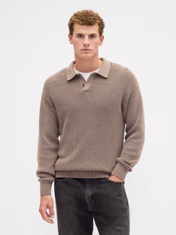 Sweter w kolorze szarobrązowym