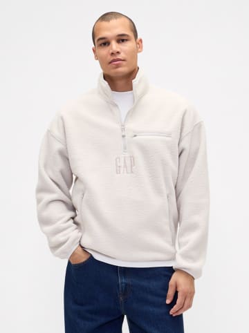 Fleecepullover in Creme