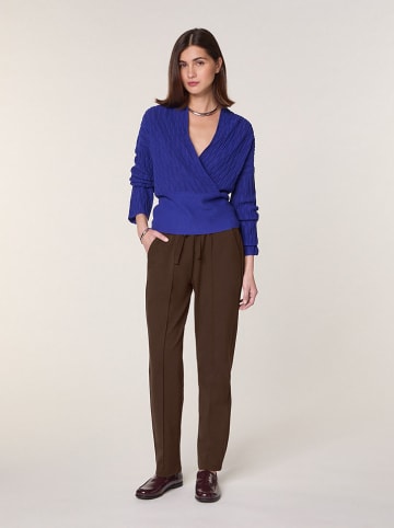 Wollpullover in Blau