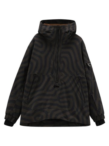 Ski-/snowboardjas bruin/zwart