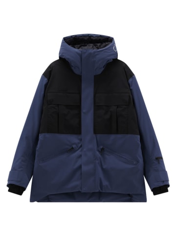 Ski-/snowboardjas blauw/zwart/donkerblauw