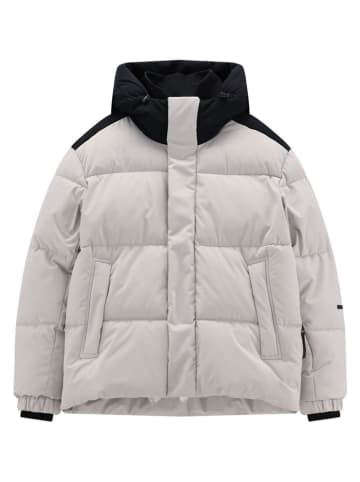 Winterjacke in Weiß/ Schwarz