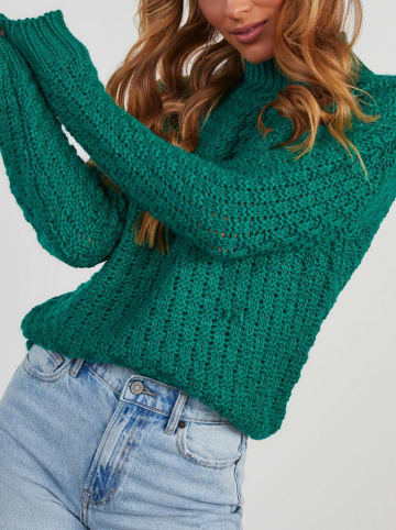 Sweter w kolorze zielonym