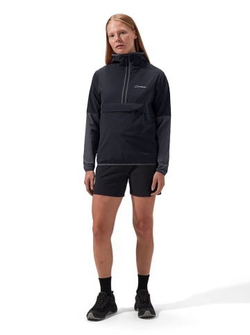 Windbreaker "Wandermoor" in Schwarz/ Grau