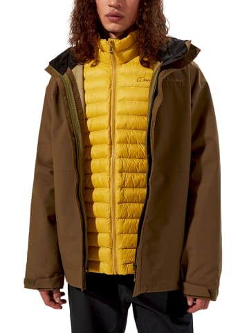 3in1-Funktionsjacke "Hillwalker 2.0" in Gelb/ Hellbraun