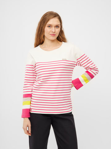 Longsleeve crème/roze