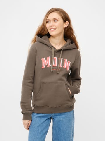 Hoodie in Braun/ Rosa