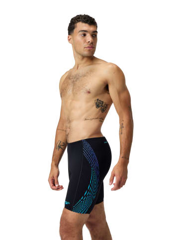 Badehose "Eco+ Tech" in Schwarz/ Türkis