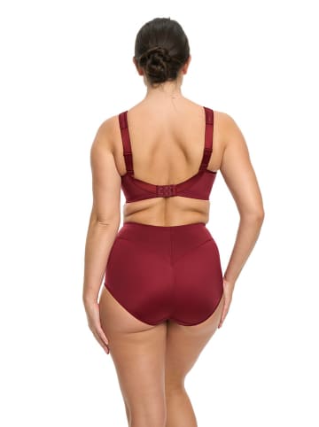 Pełne figi high waist w kolorze bordowym