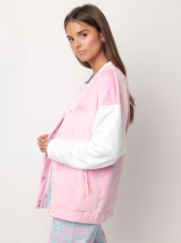 Fleecejacke "Barbie" in Rosa/ Weiß