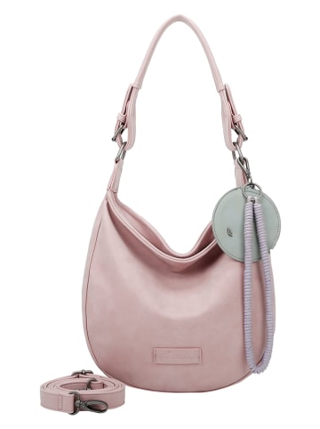 Schultertasche "Hobo" in Rosé - (B)33 x (H)31 x (T)10 cm